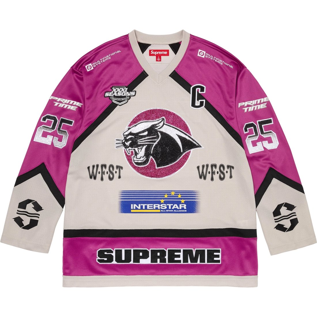 картинка Риностон хоккейная джерси Supreme, черный от магазина Одежда+