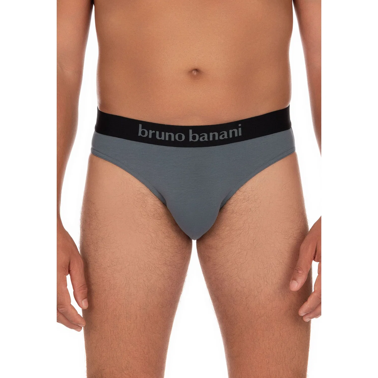 картинка Мужские трусы-слипы Flowing 2erPack Bruno Banani, Moon Gray/Black от магазина Одежда+