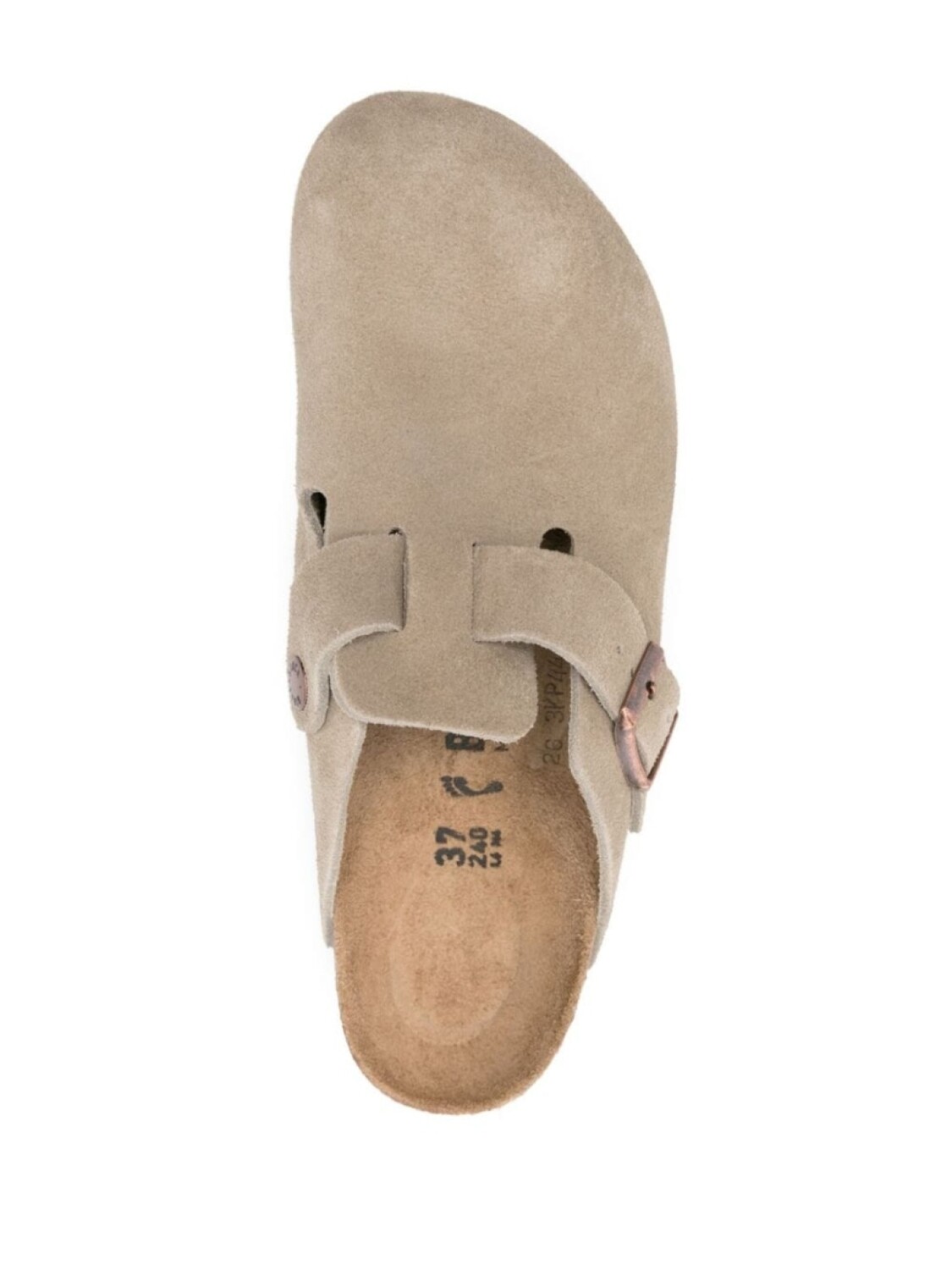 картинка Мюли Birkenstock Boston Soft Footbed Suede Leather, бежевый от магазина Одежда+