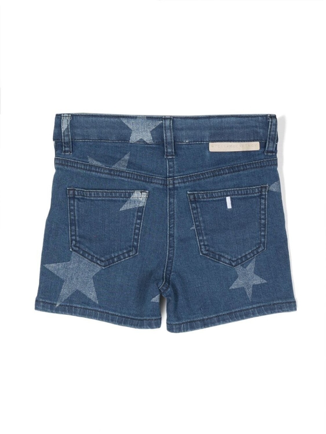 картинка Stella McCartney Kids джинсовые шорты с принтом, синий от магазина Одежда+