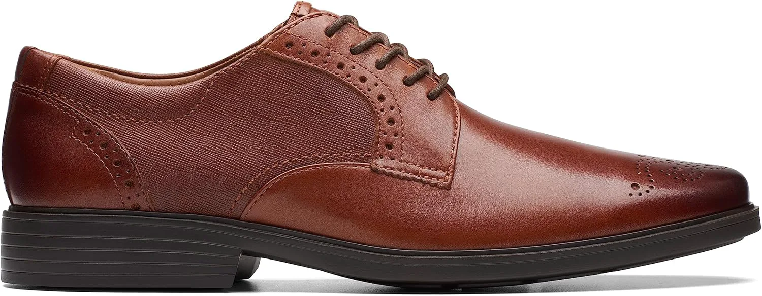 картинка Туфли мужские Clarks Clarkslite на шнуровке, кожаные, коричневые от магазина Одежда+