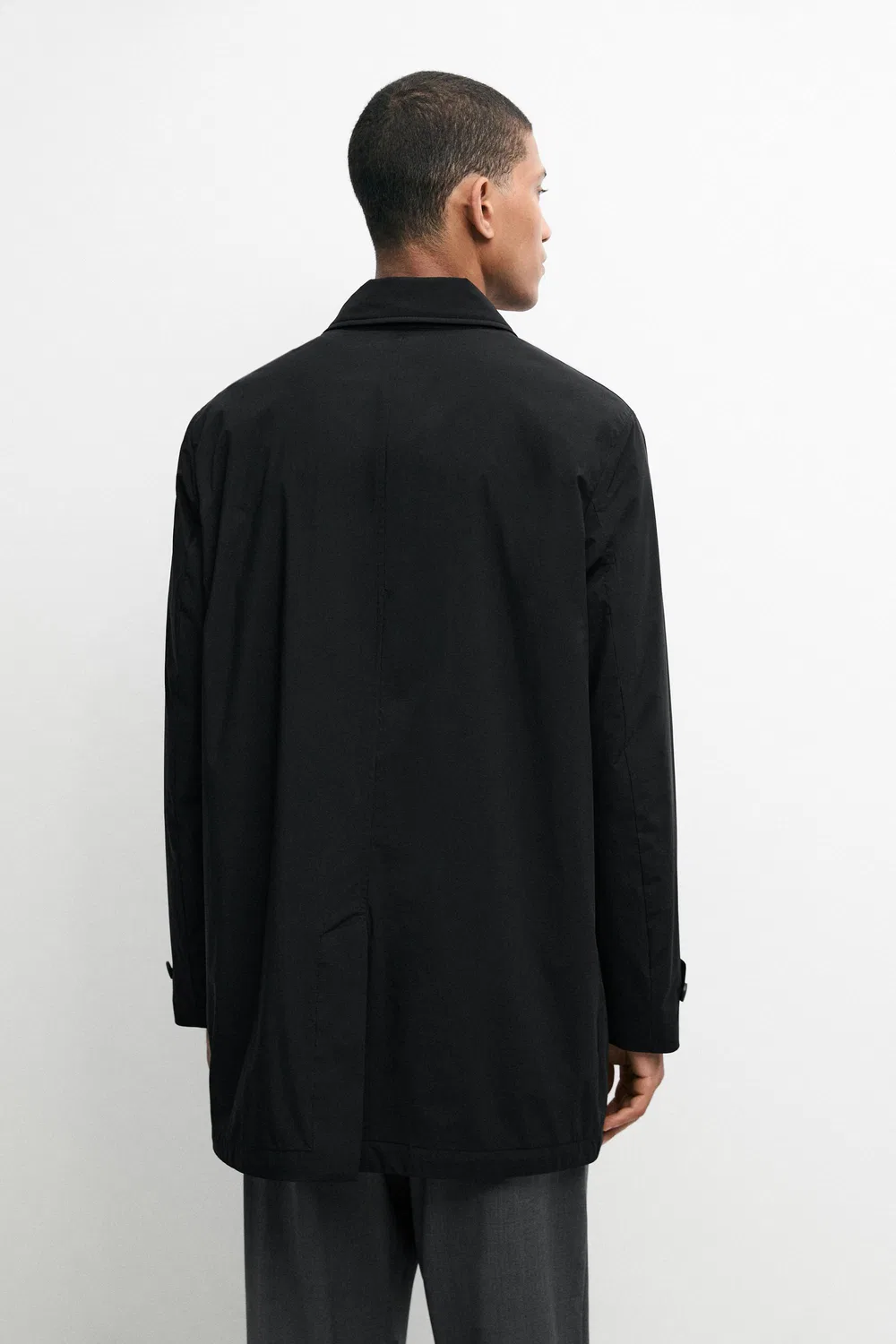 картинка Тренч Massimo Dutti, женский, черный от магазина Одежда+