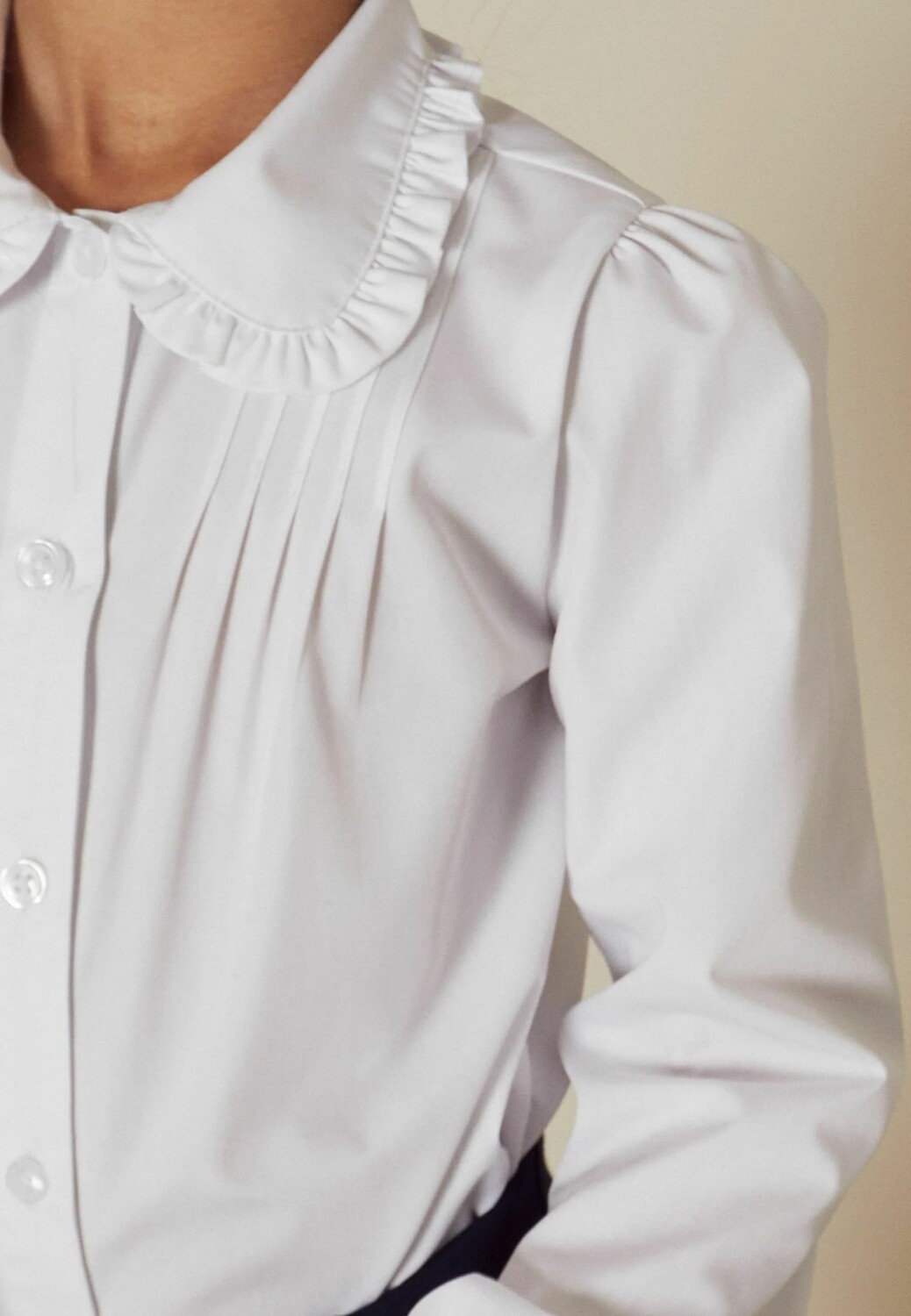 картинка Блузка Next School Stretch Pretty Collar, белый от магазина Одежда+