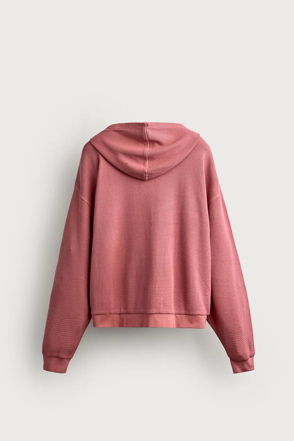 картинка Худи с вафельной вязкой ZARA, Pink от магазина Одежда+