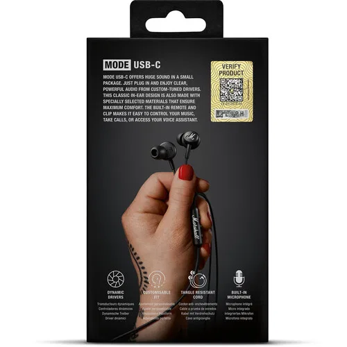 картинка Наушники-вкладыши Marshall Mode USB-C от магазина Одежда+