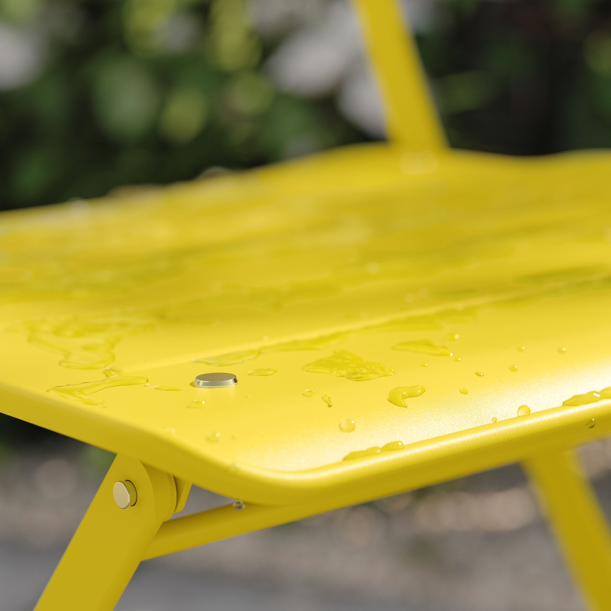 картинка Складной стул SUNDSÖ IKEA, 1 упаковка, глянцевый желтый от магазина Одежда+