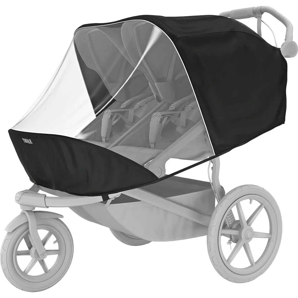 картинка Дождевик для коляски Thule Urban Glide Double, Прозрачный от магазина Одежда+