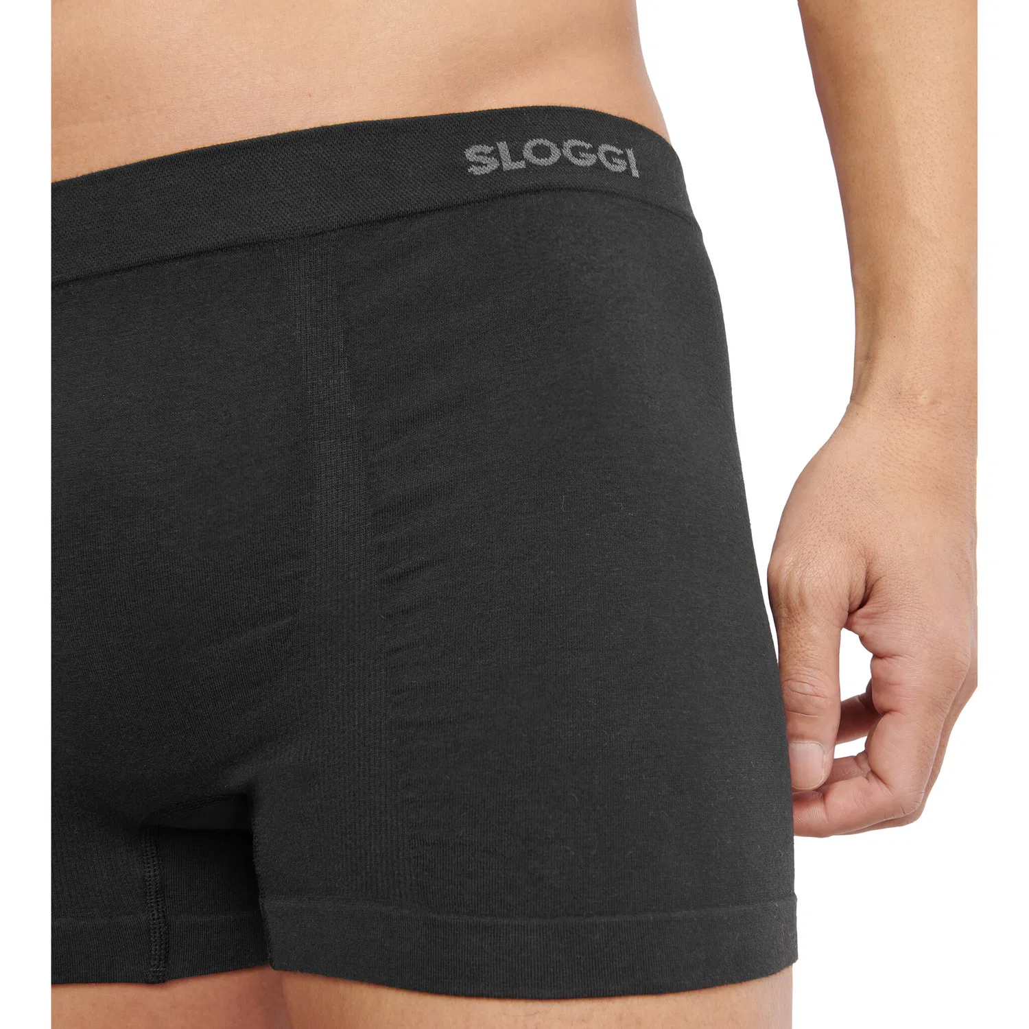 картинка Мужские трусы-шорты бесшовные GO Smooth sloggi, Black от магазина Одежда+