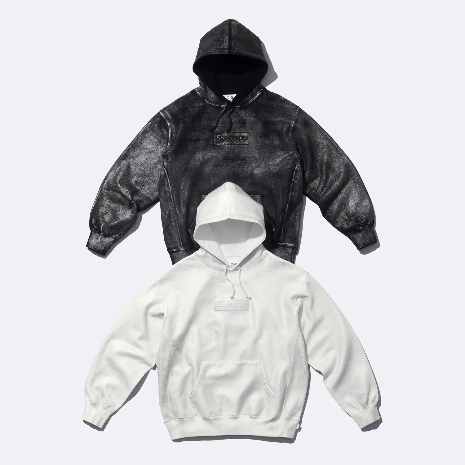 картинка Толстовка Supreme x MM6 Maison Margiela Foil Box Logo, черный от магазина Одежда+