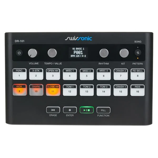картинка Драм-машина Swissonic DR-101, black от магазина Одежда+