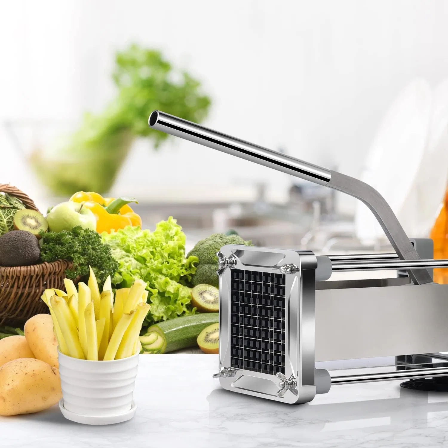 картинка Устройство для нарезки картофеля фри Sopito, Silver от магазина Одежда+