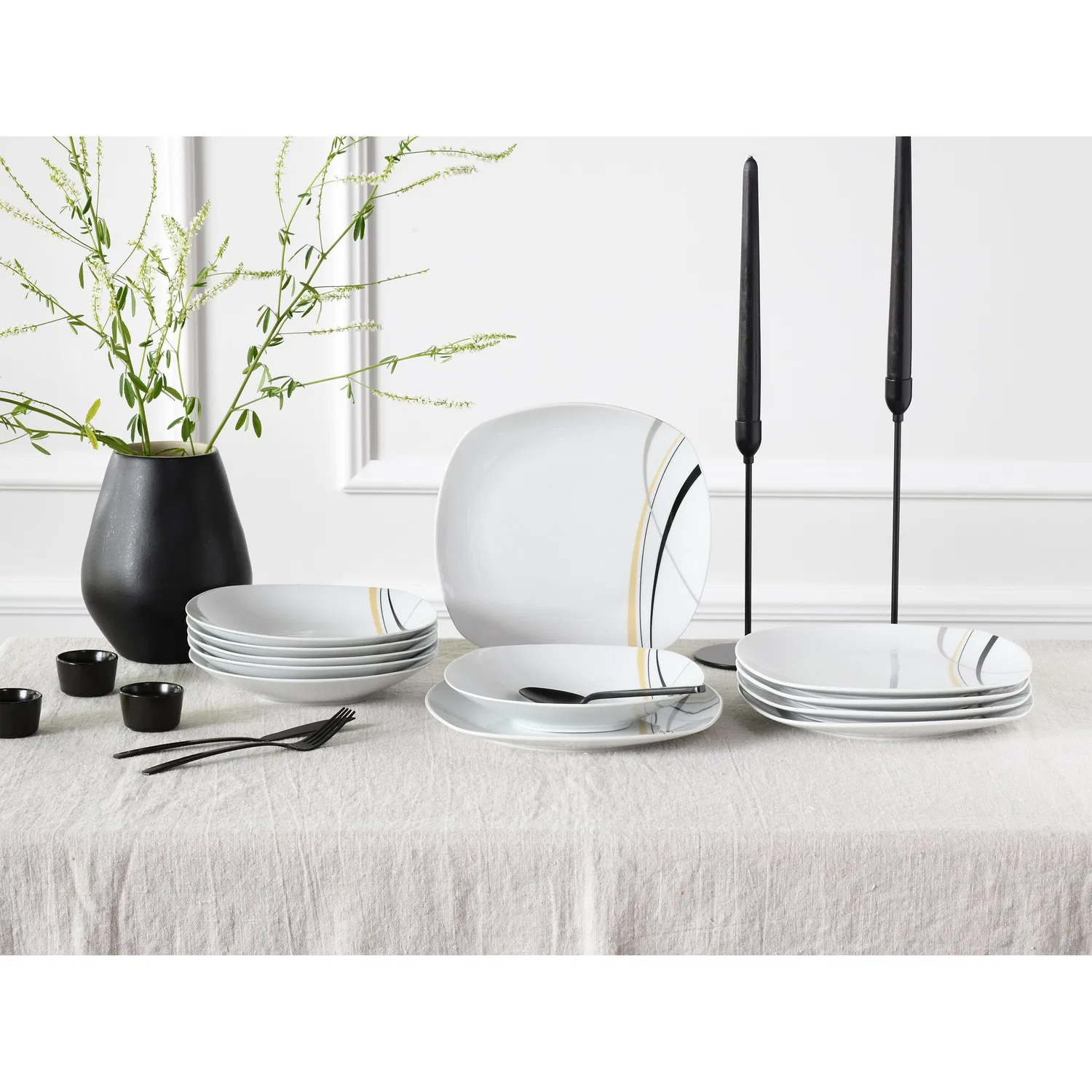 картинка Сервиз 12 предметов City Line CreaTable, Белый от магазина Одежда+