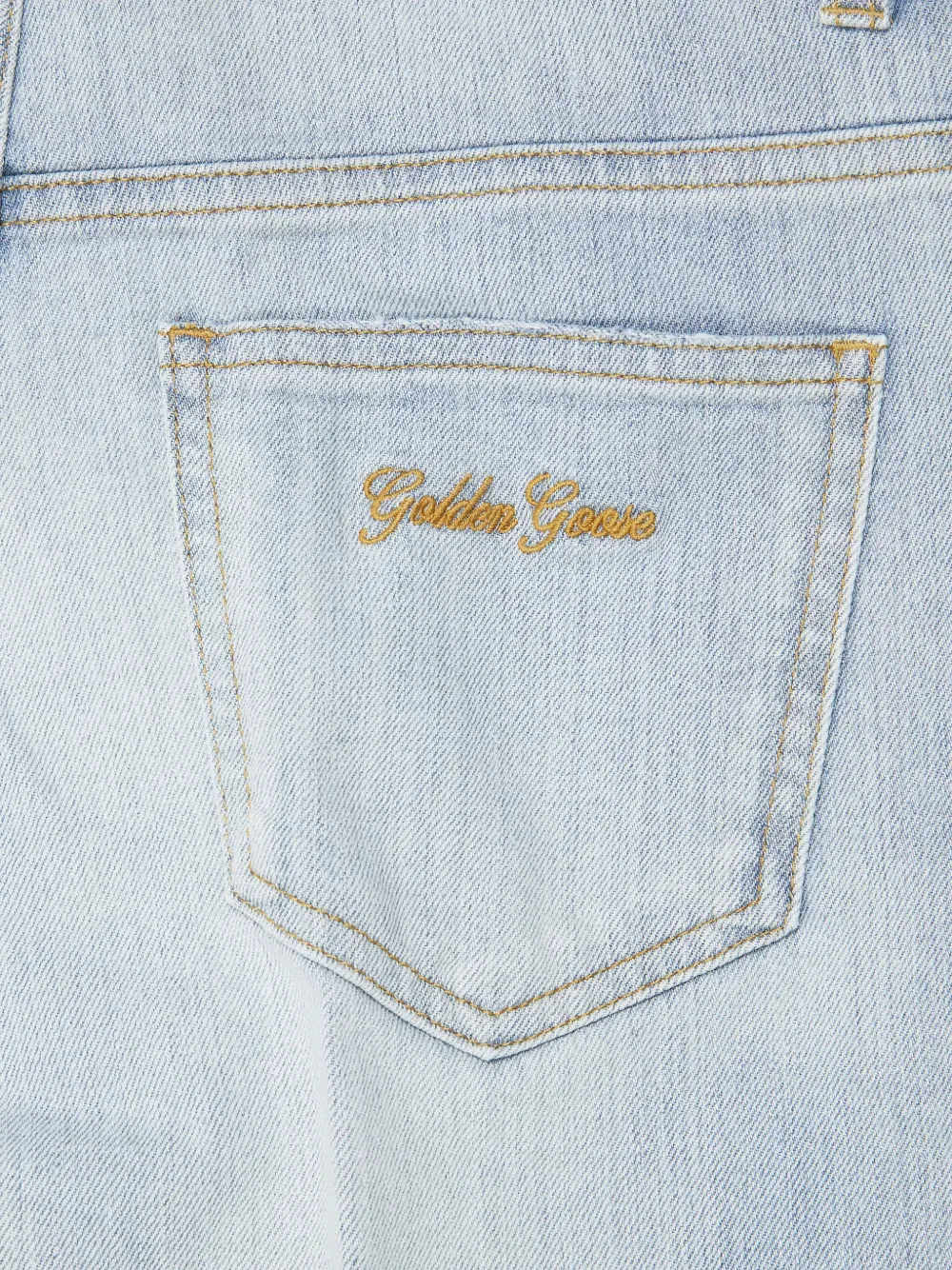 картинка Джинсы-клеш Golden Goose Kids, синий от магазина Одежда+