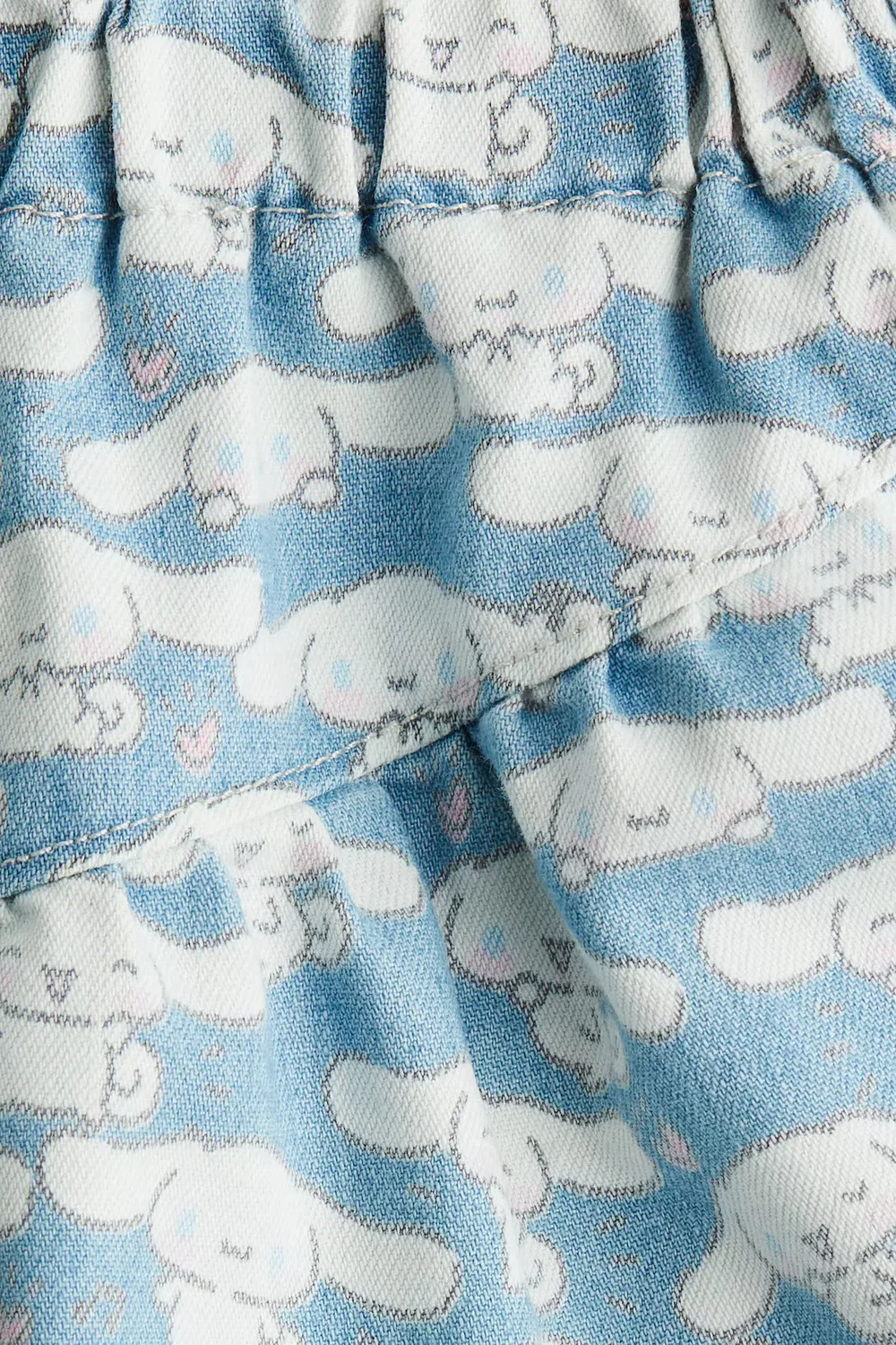 картинка Джинсовая юбка с принтом H&M, Denimblau/Cinnamoroll от магазина Одежда+