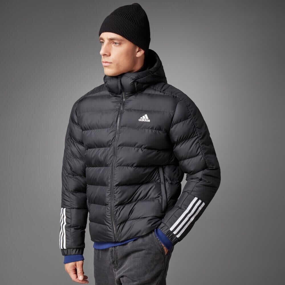 картинка Пуховик Adidas Itavic Three Stripes, черный от магазина Одежда+