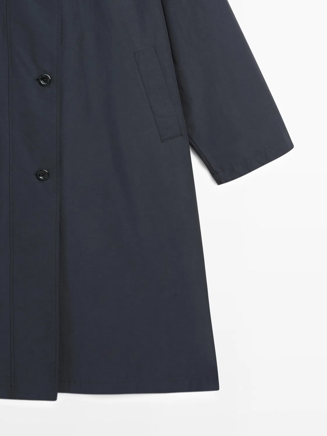 картинка Тренч Massimo Dutti, верхняя одежда, технический, темно-синий от магазина Одежда+
