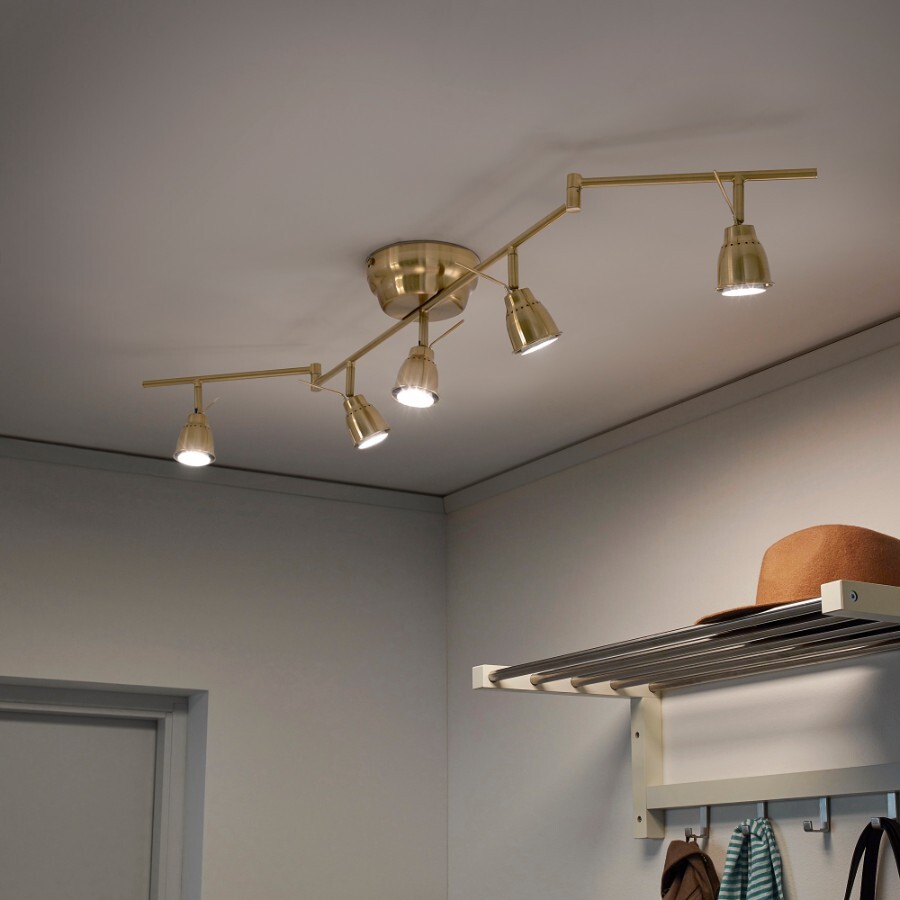 картинка Потолочный софит Ikea Barometer, 5-spots, желтая медь от магазина Одежда+