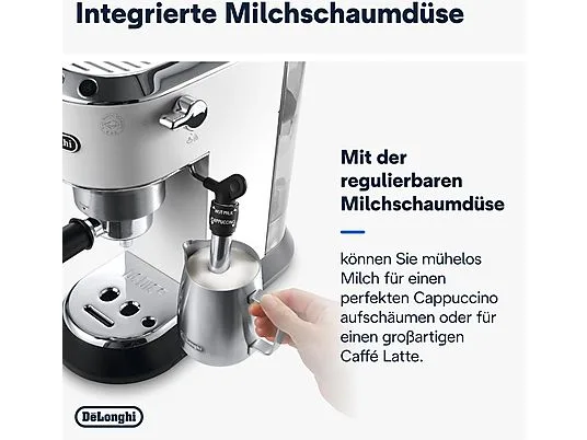 картинка Кофеварка рожковая DeLonghi EC 685, белый от магазина Одежда+