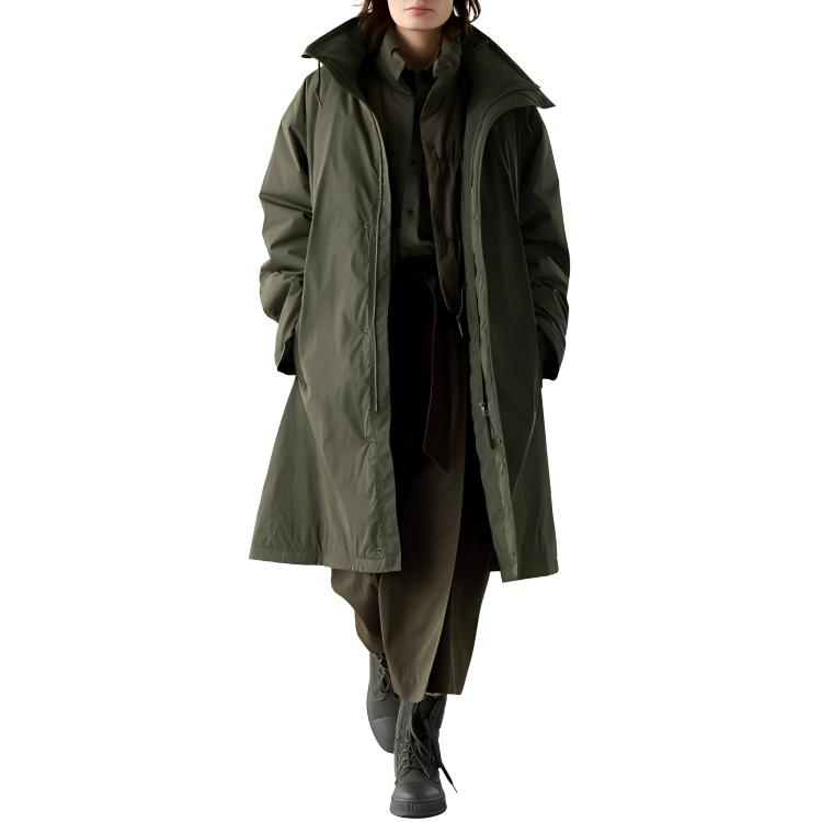 картинка Пальто UNIQLO унисекс, 57 Dark Olive от магазина Одежда+