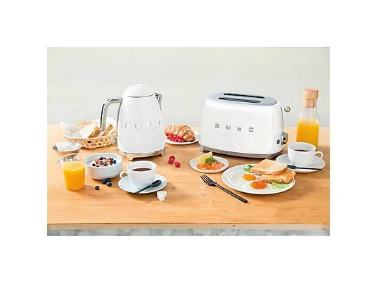 картинка Тостер Smeg TSF01WH, 50's Style, белый от магазина Одежда+