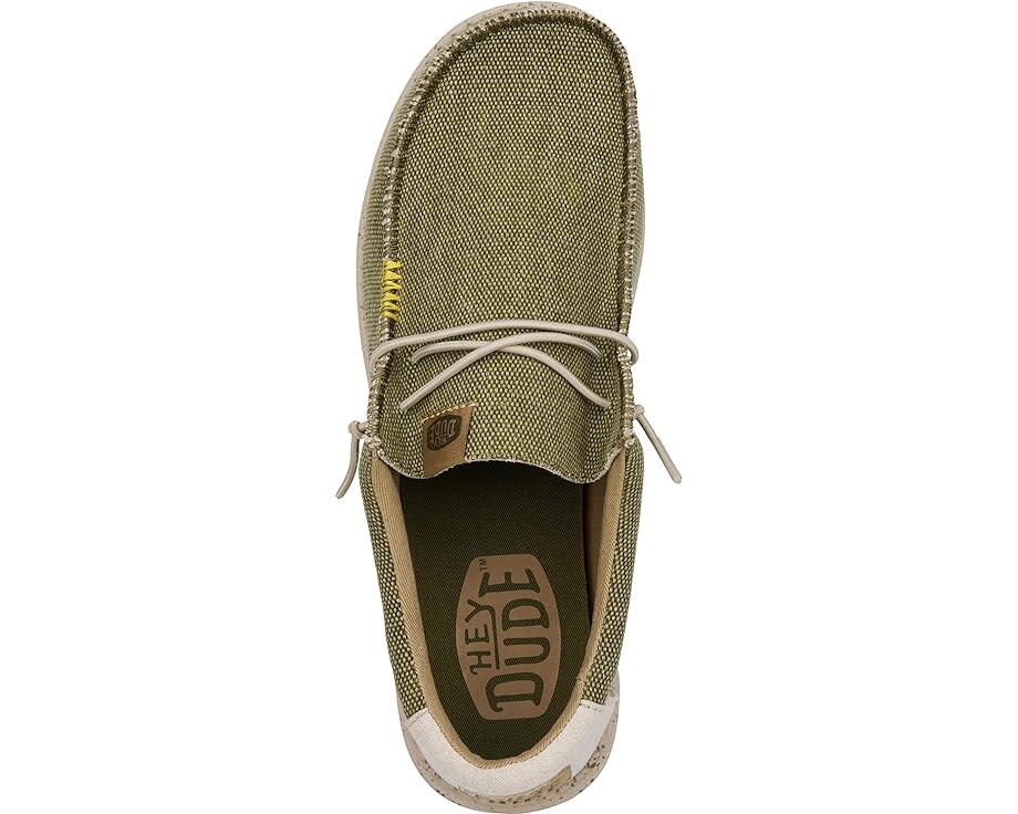 картинка Лоферы Hey Dude Wally Coastline Jute, оливковый от магазина Одежда+