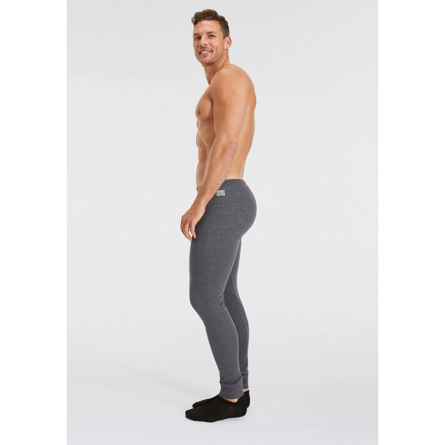 картинка Мужские термолеггинсы Long John Heatkeeper, Gray Melange от магазина Одежда+