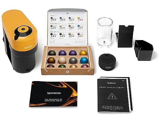 картинка Кофемашина капсульная DeLonghi Nespresso Vertuo Pop ENV90.Y, желтый от магазина Одежда+