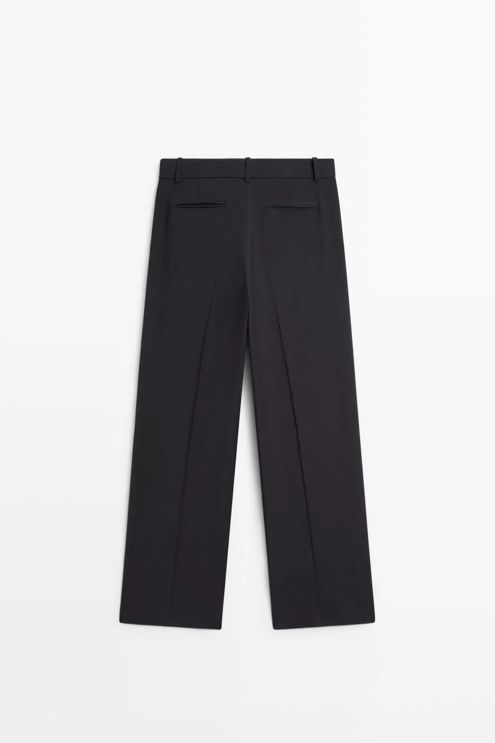 картинка Брюки Massimo Dutti Flowing Straight-Leg , темно-синий от магазина Одежда+