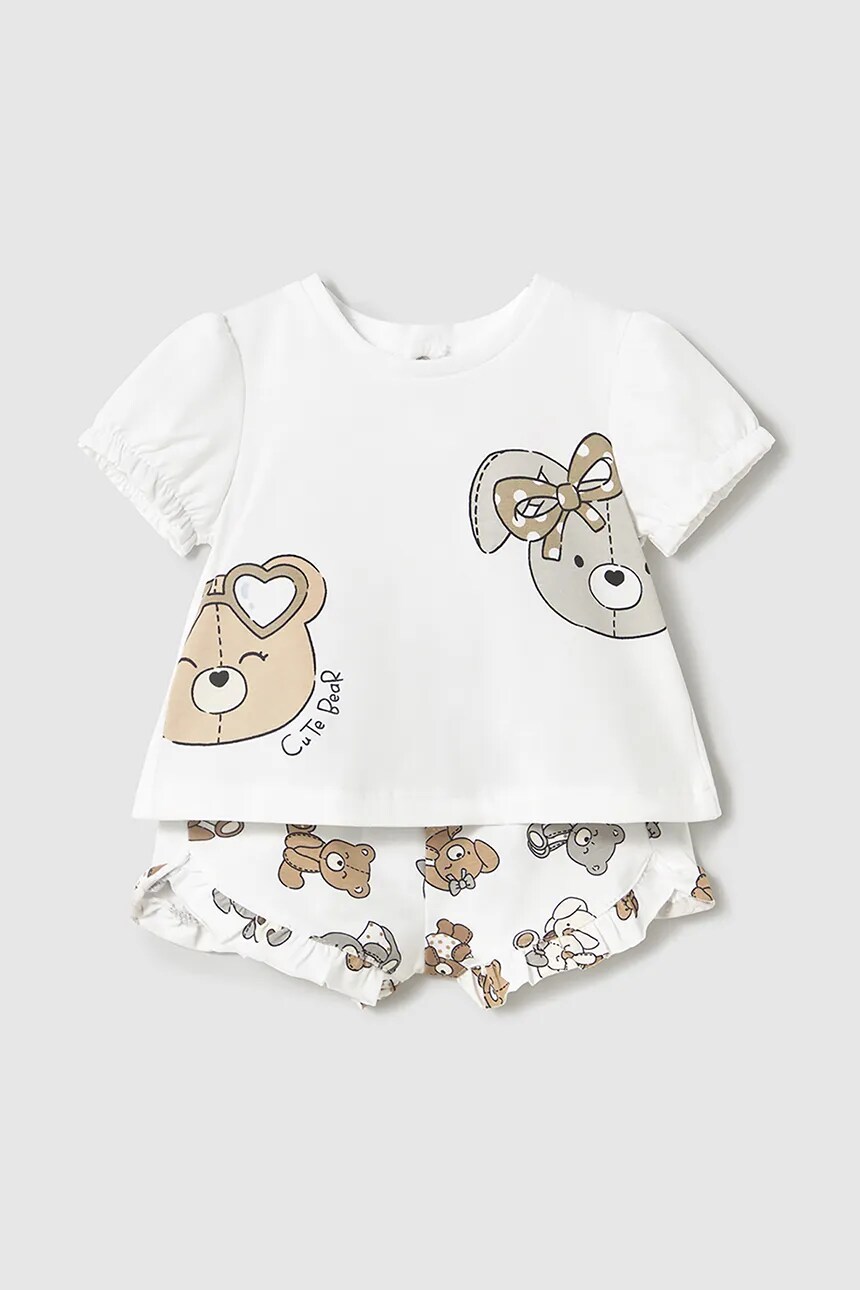 картинка Хлопковый комплект для новорожденного Mayoral Newborn, бежевый от магазина Одежда+