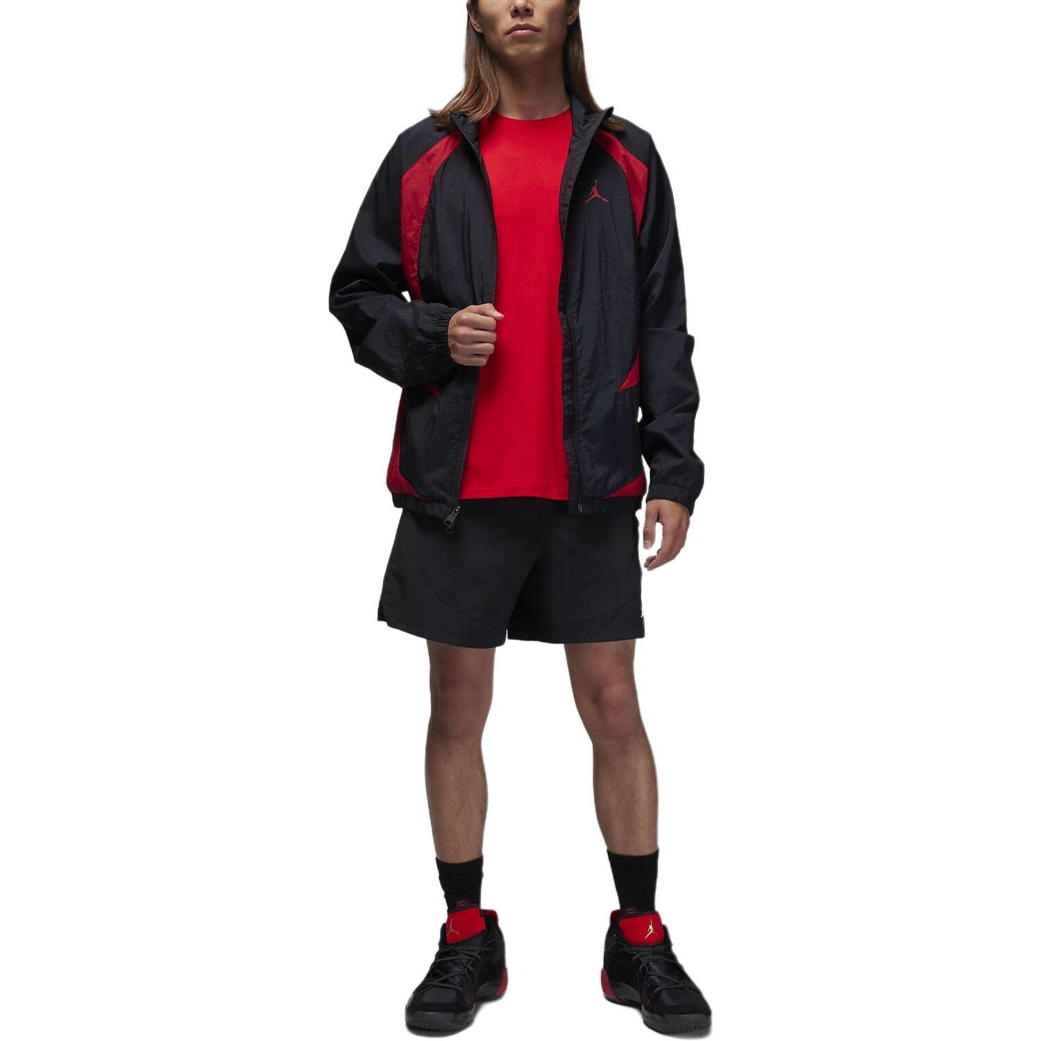 картинка Jordan Мужские спортивные шорты, цвет Black от магазина Одежда+