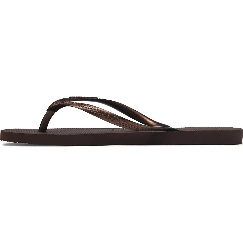 картинка Женские узкие сандалии-шлепанцы Havaianas, Dark Brown от магазина Одежда+