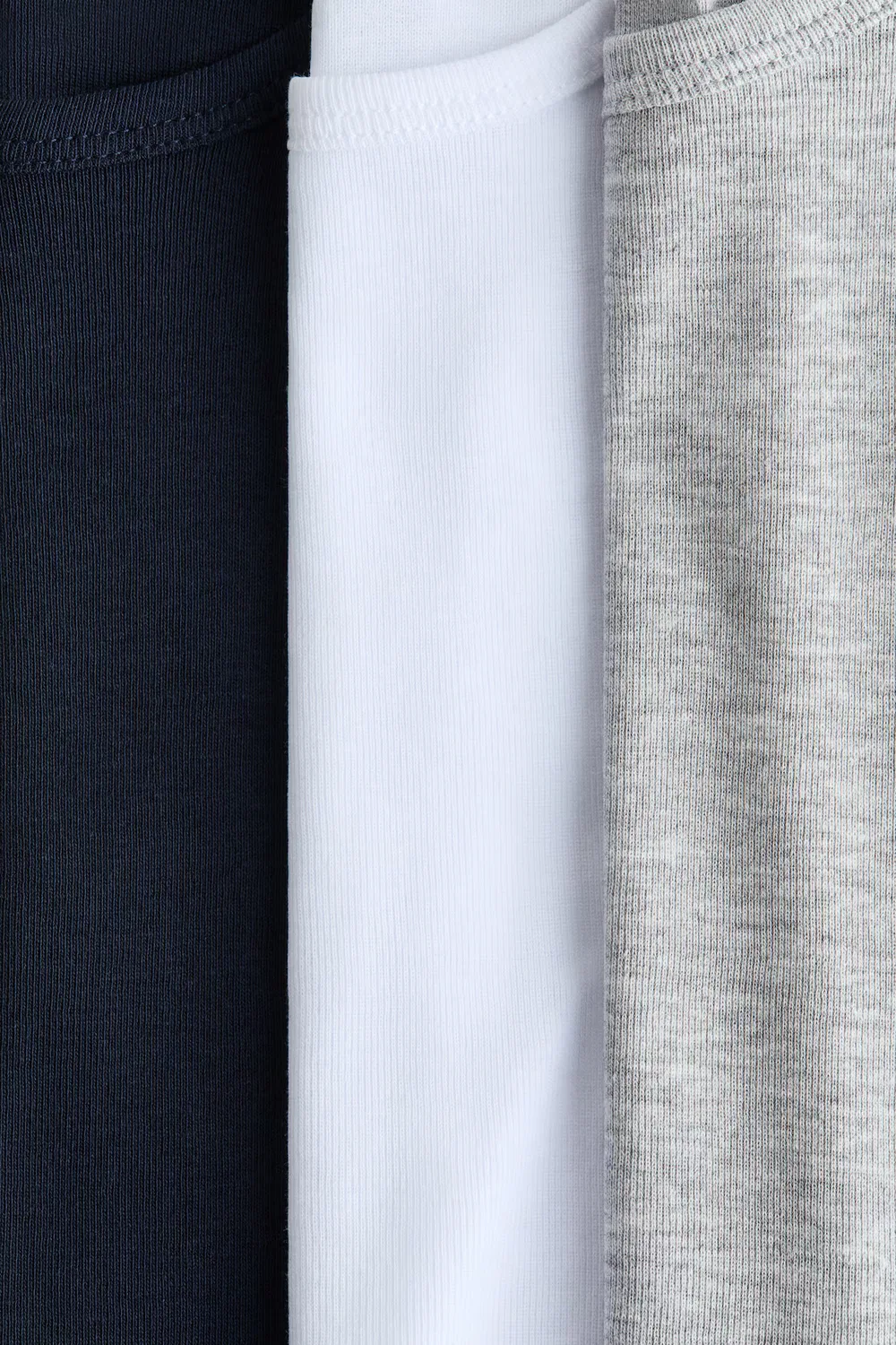 картинка Комплект из 3 хлопковых маек H&M, Marineblau/Weiß от магазина Одежда+