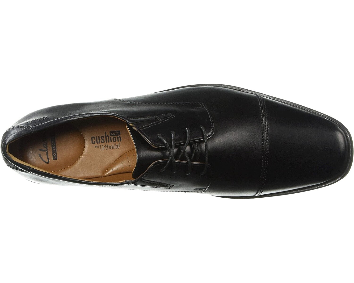 картинка Оксфорды Clarks Tilden Cap, черные от магазина Одежда+