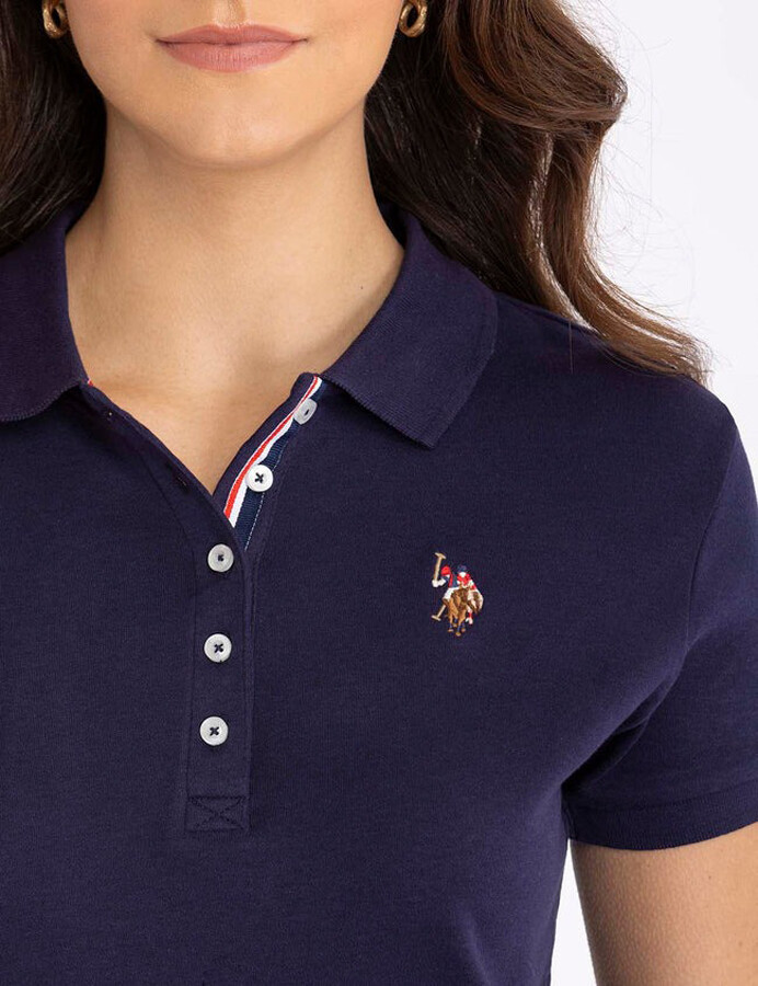картинка Футболка-поло U.S. Polo Assn. Solid Interlock, темно-синий от магазина Одежда+