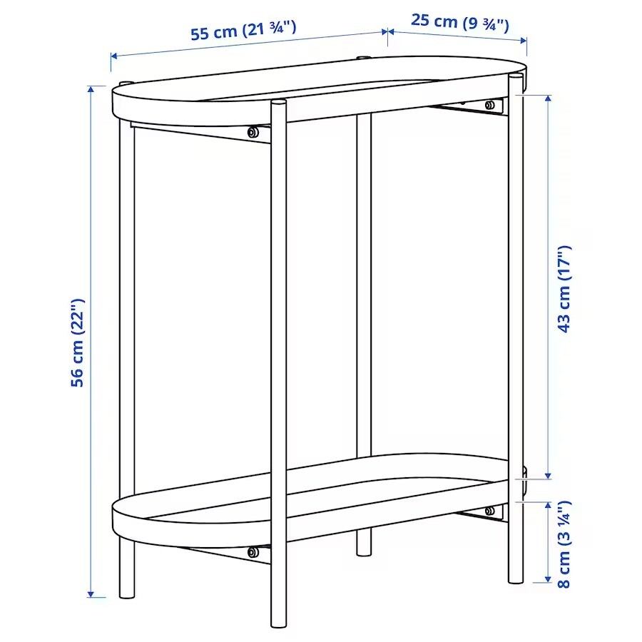 картинка Подставка для растений Ikea Olivblad, 56 см, черный от магазина Одежда+