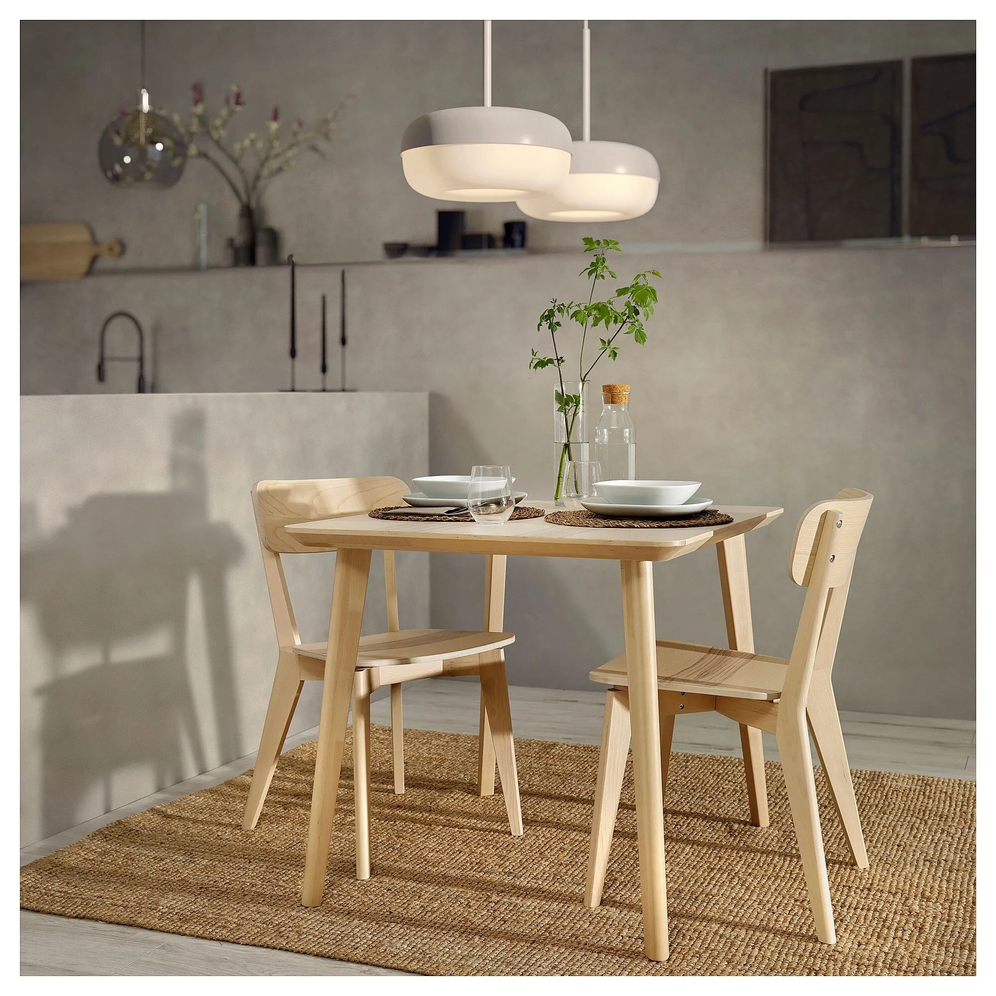 картинка Кухонный стол Ikea Lisabo 88х78, шпон ясеня от магазина Одежда+