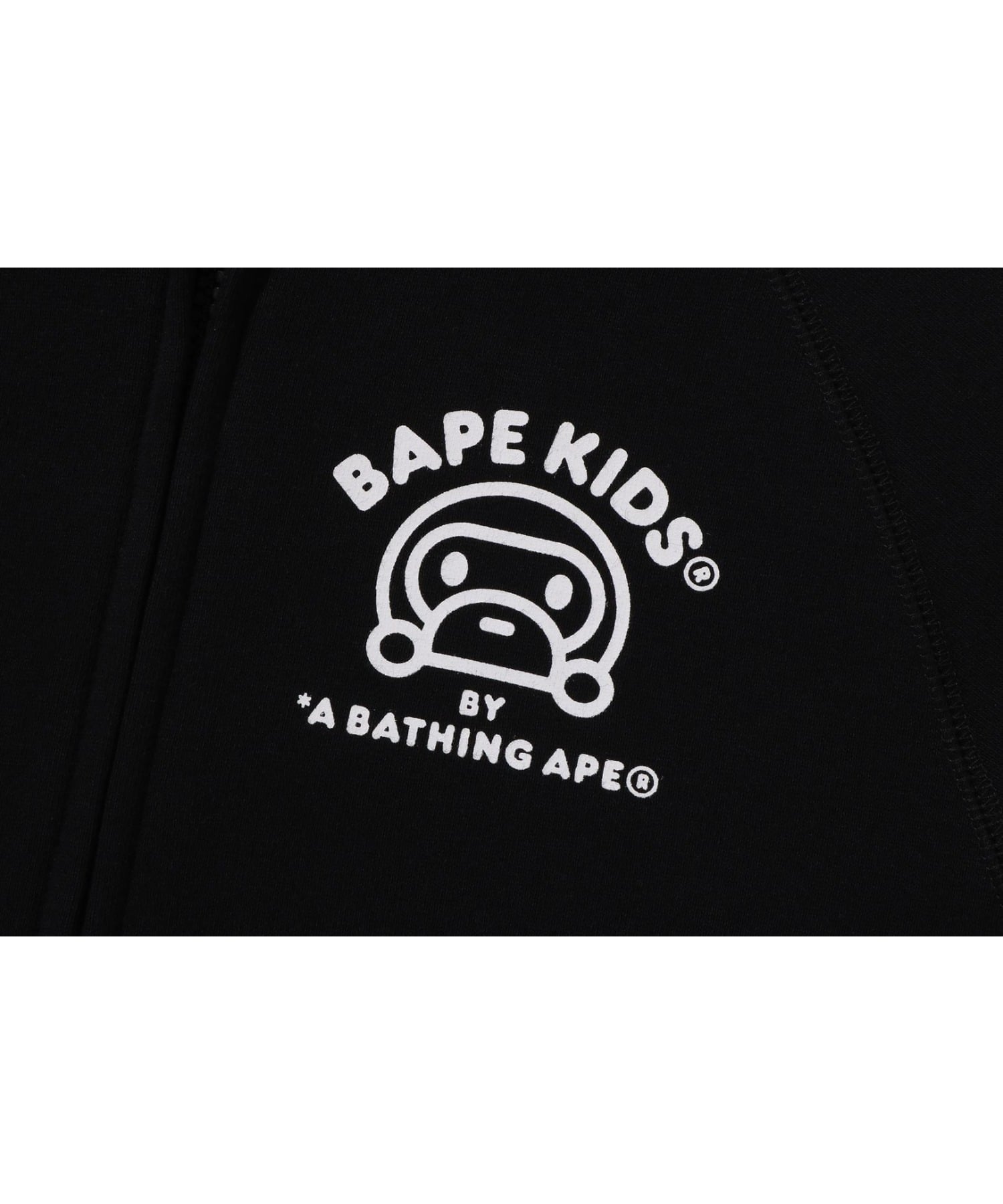 картинка Худи на молнии Baby Milo Friends A BATHING APE, BLACK от магазина Одежда+