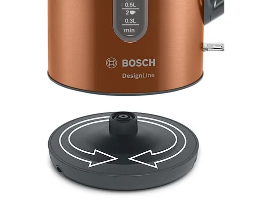 картинка Чайник Bosch TWK 4 P 439, медный / серый от магазина Одежда+