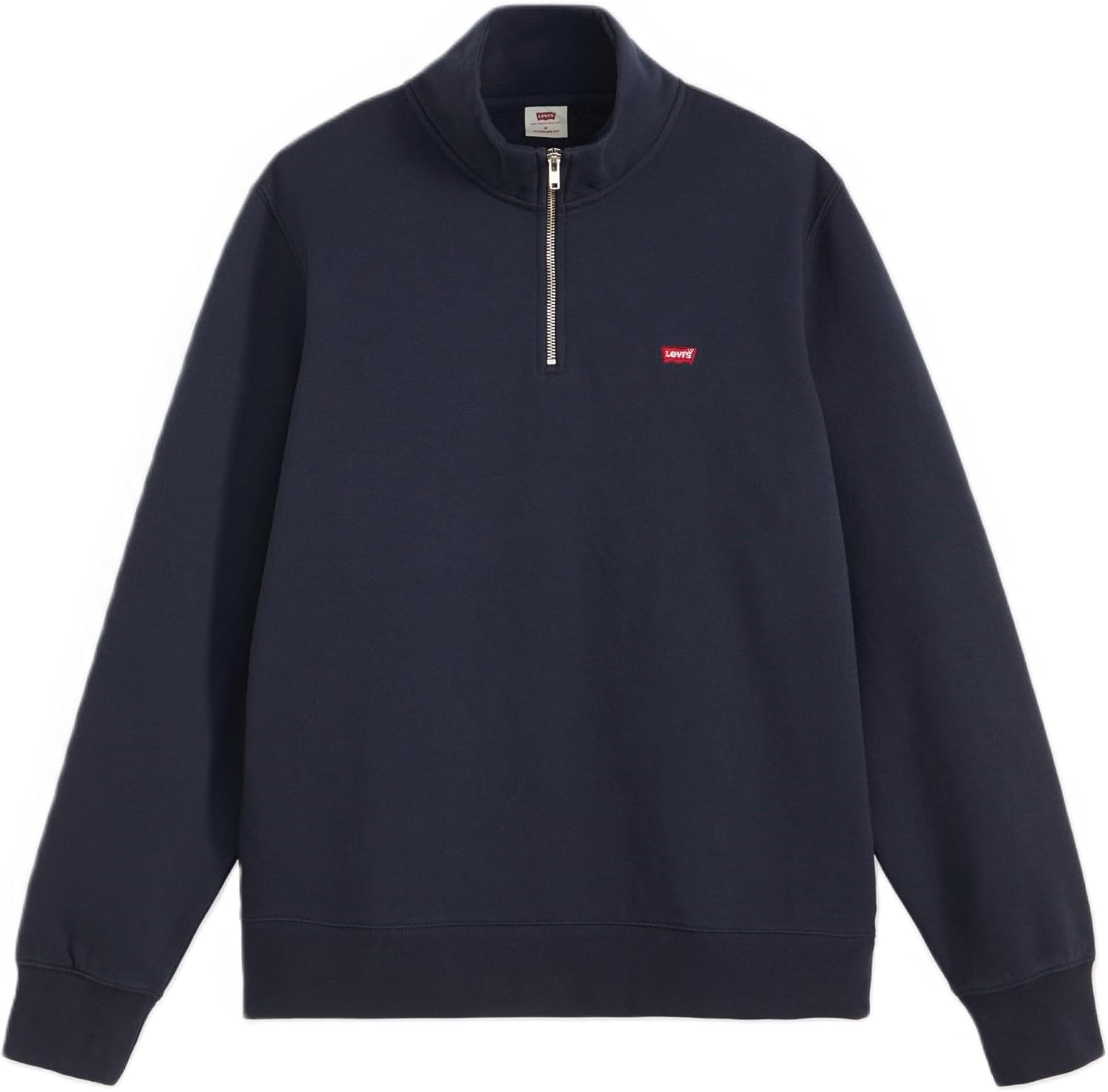картинка Свитшот Levi's Logo Quarter-Zip Long Sleeve, темно-синий от магазина Одежда+