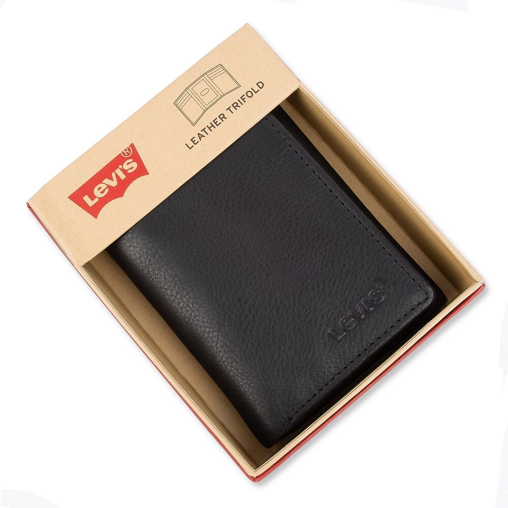 картинка Мужской кошелек Levi's тройного сложения с RFID-защитой от магазина Одежда+