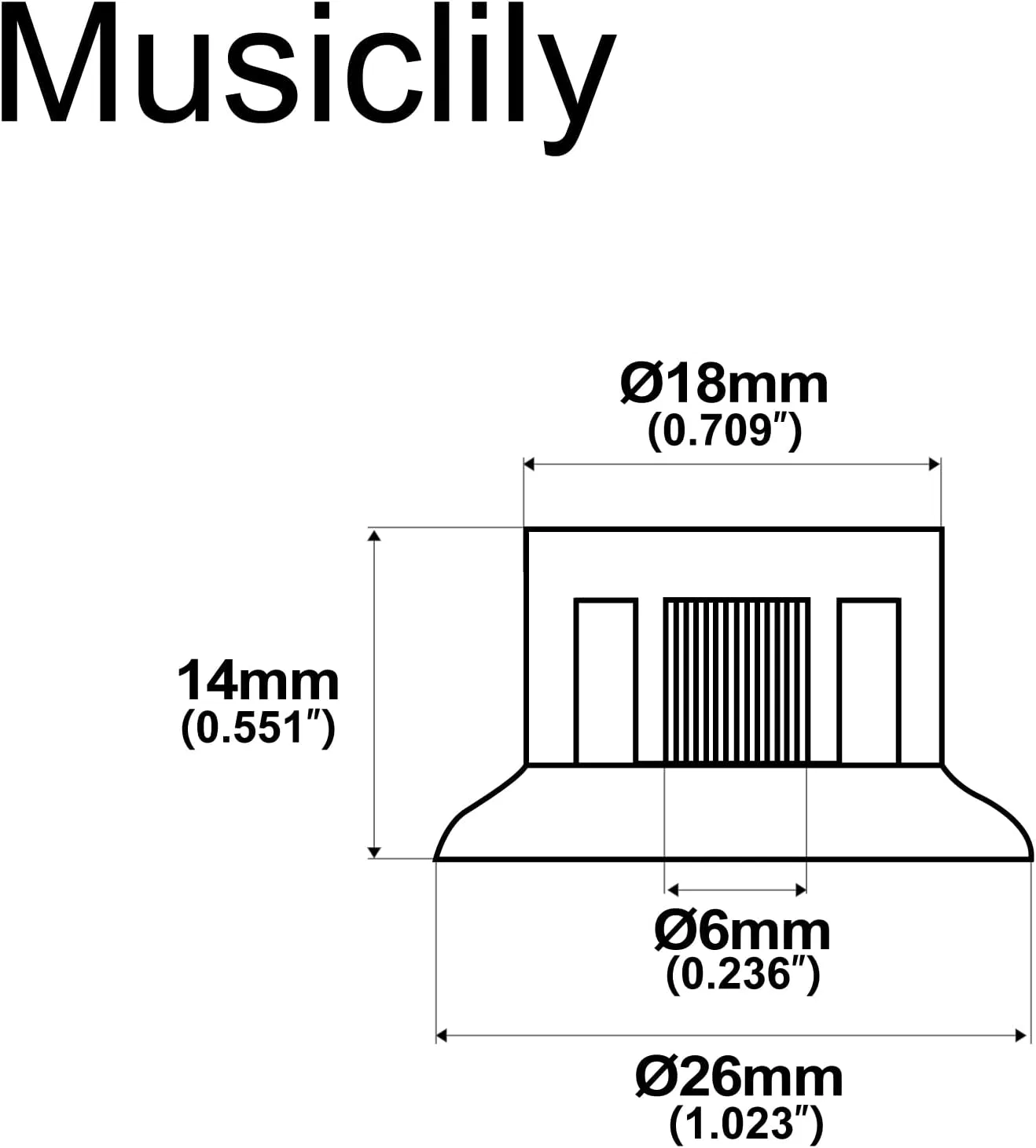 картинка Колки для электрогитары, набор 4 шт, Musiclily, Amber от магазина Одежда+