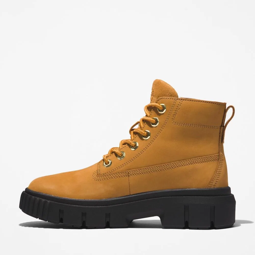 картинка Женские ботинки кожаные Timberland Greyfield Field Mid, Brown от магазина Одежда+
