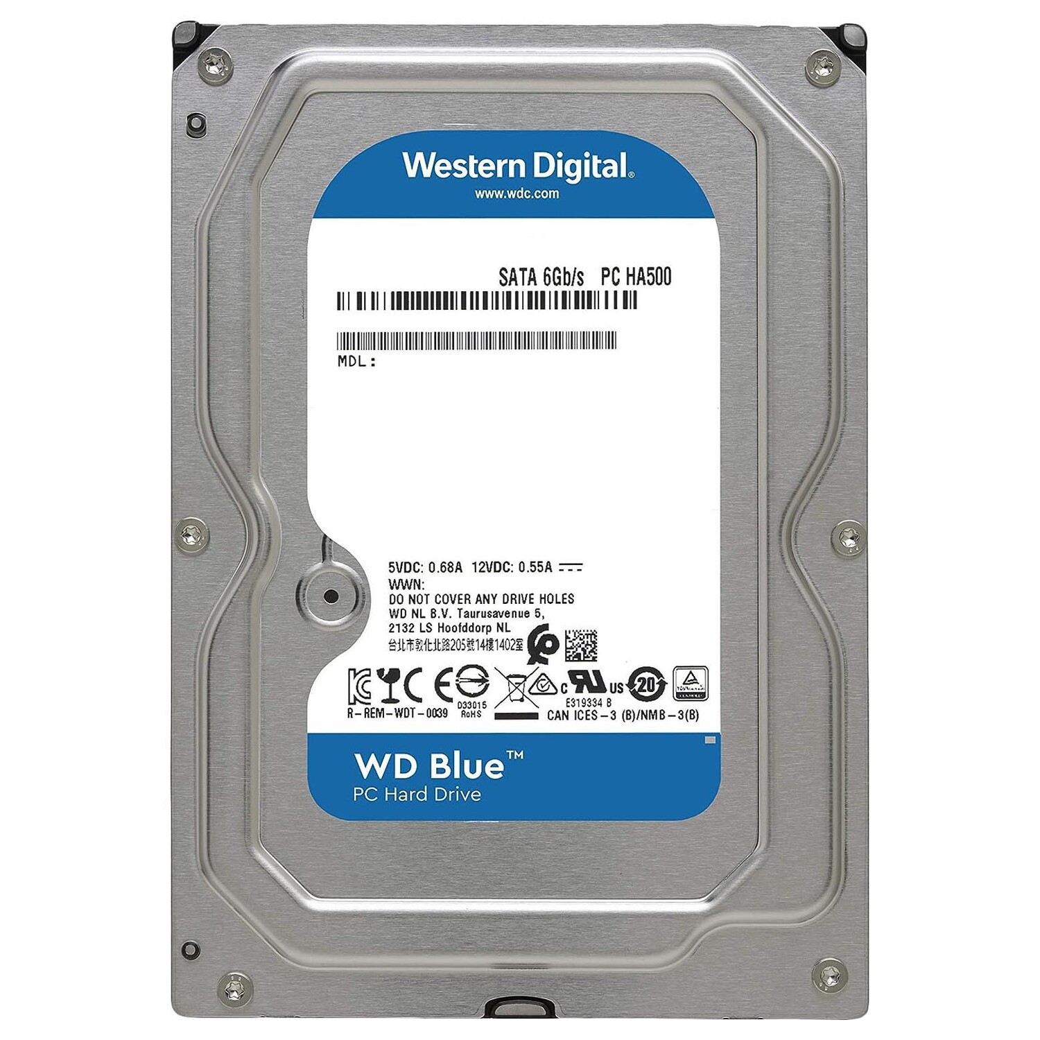 картинка Внутренний жесткий диск Western Digital WD Blue CMR, WD5000AZLX, 500Гб от магазина Одежда+