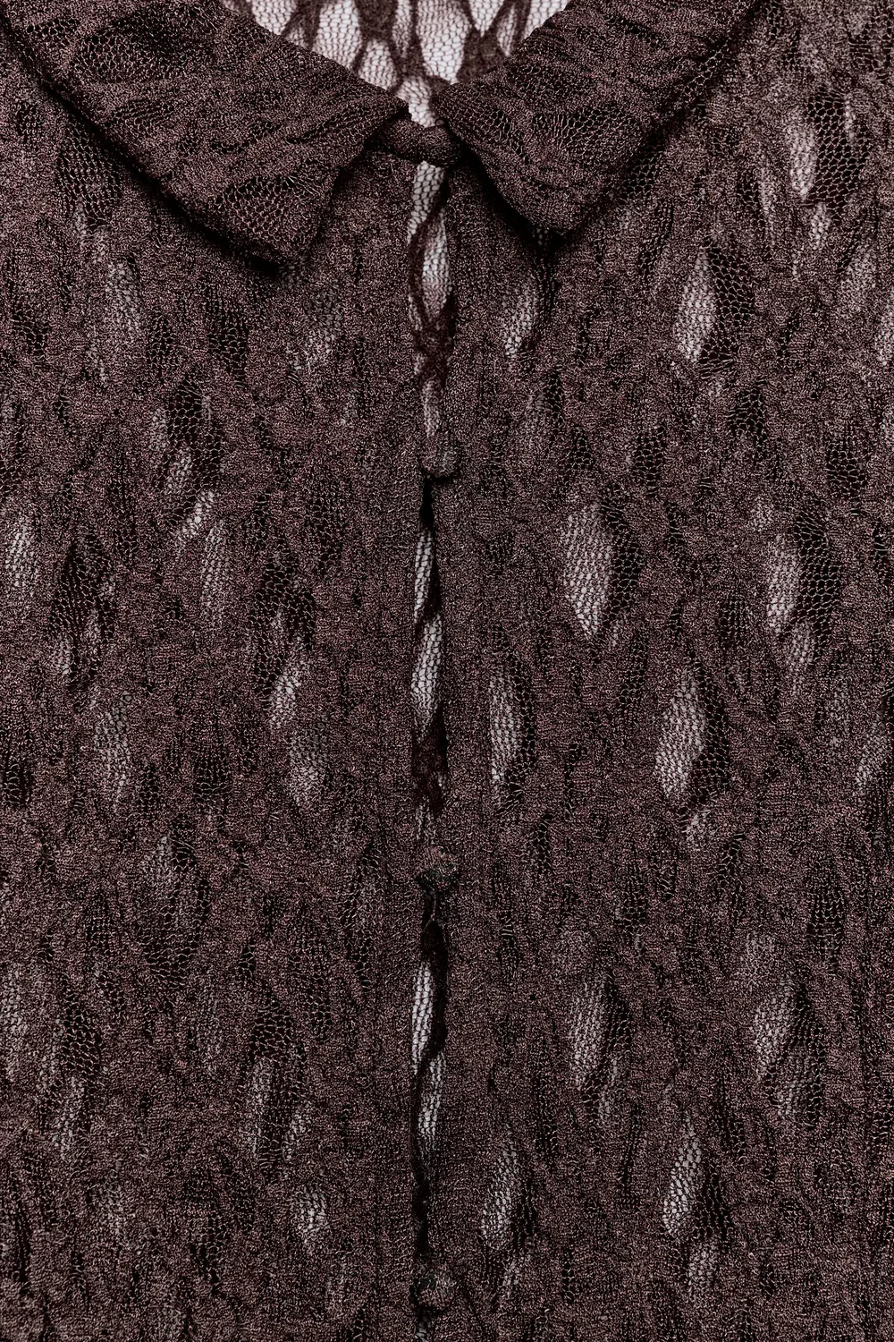 картинка Кружевная рубашка на пуговицах ZARA, Chocolate от магазина Одежда+