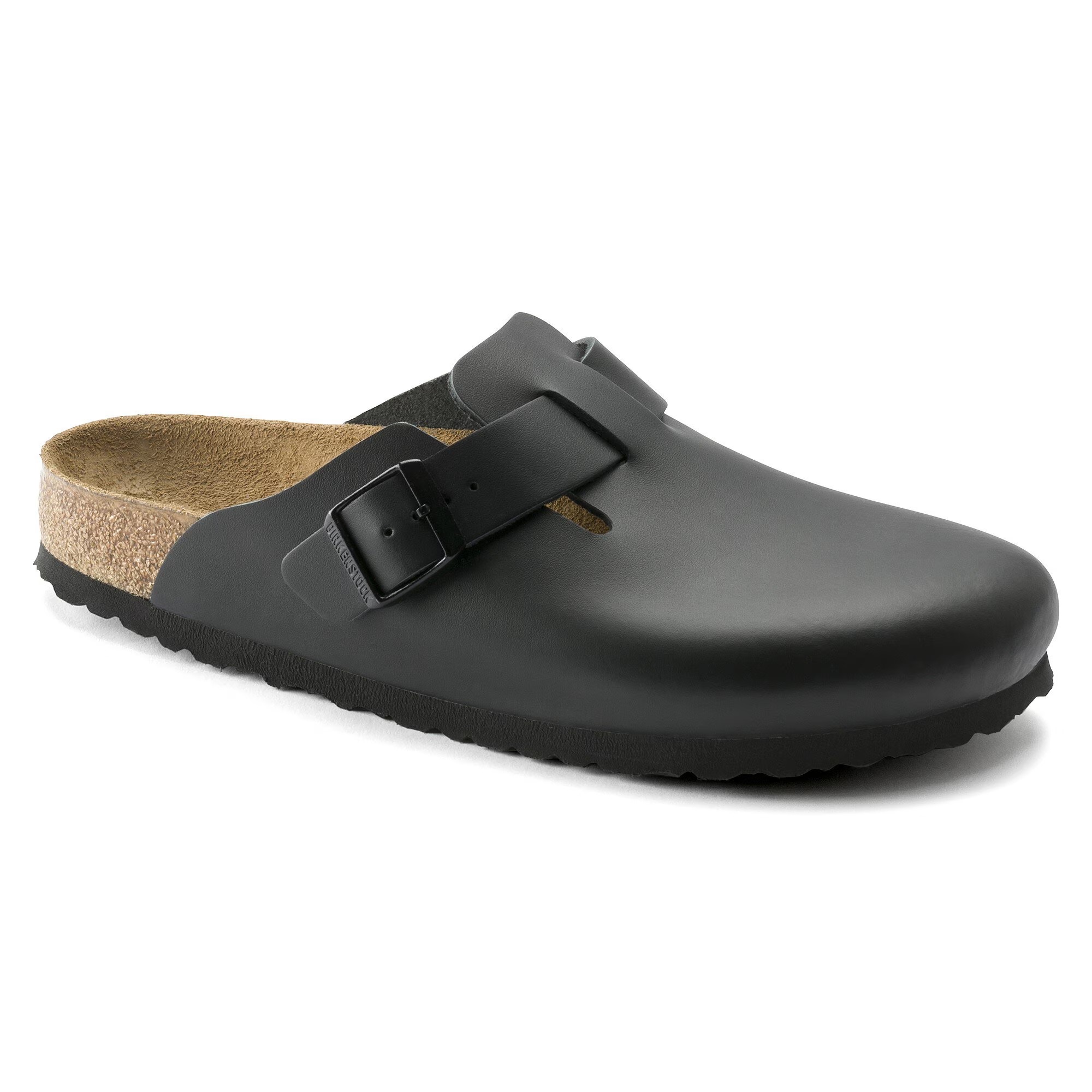 картинка Сандалии-клоги Birkenstock Boston из натуральной кожи от магазина Одежда+