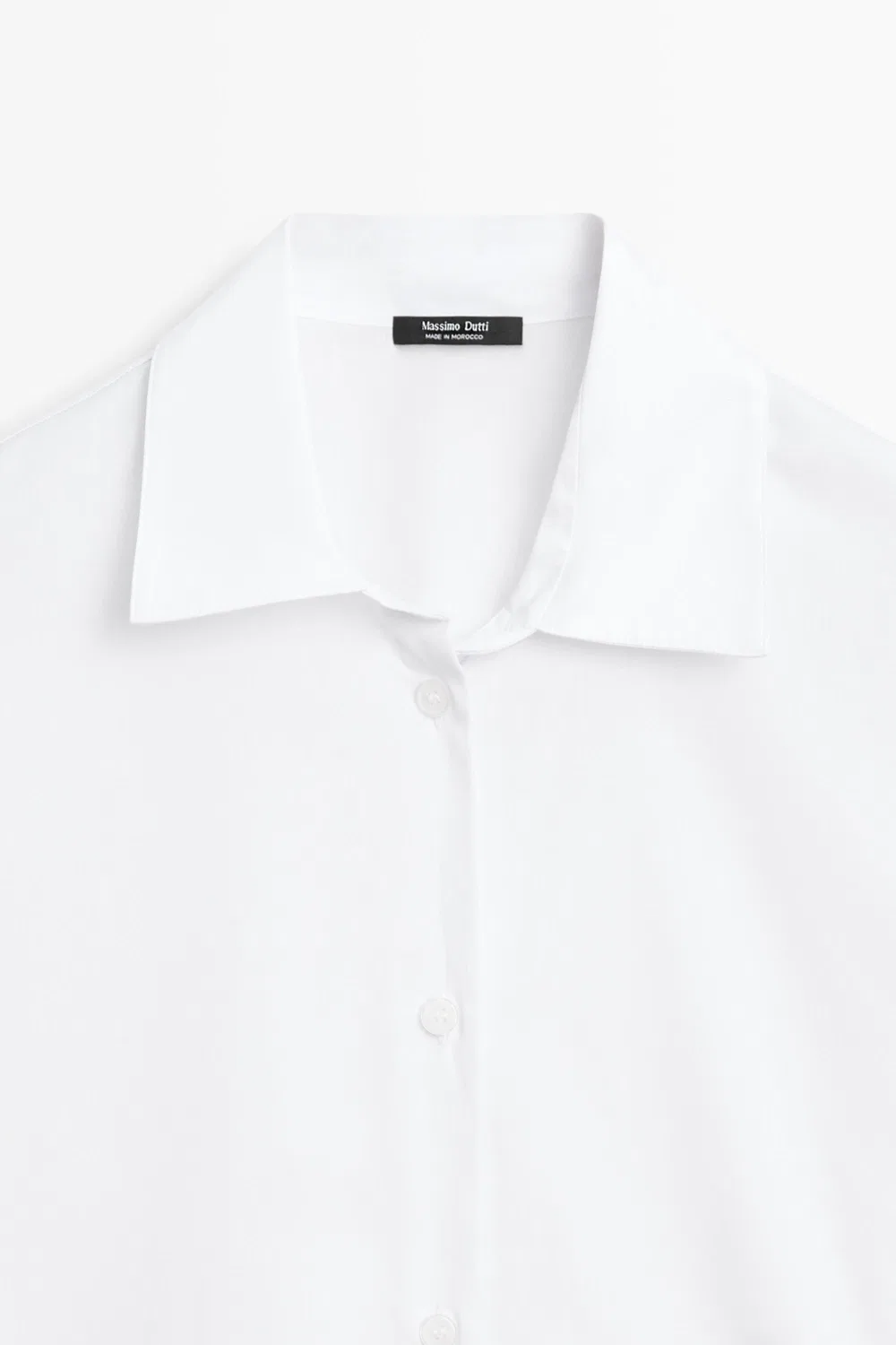 картинка Рубашка Massimo Dutti 100% Cotton Poplin, белый от магазина Одежда+