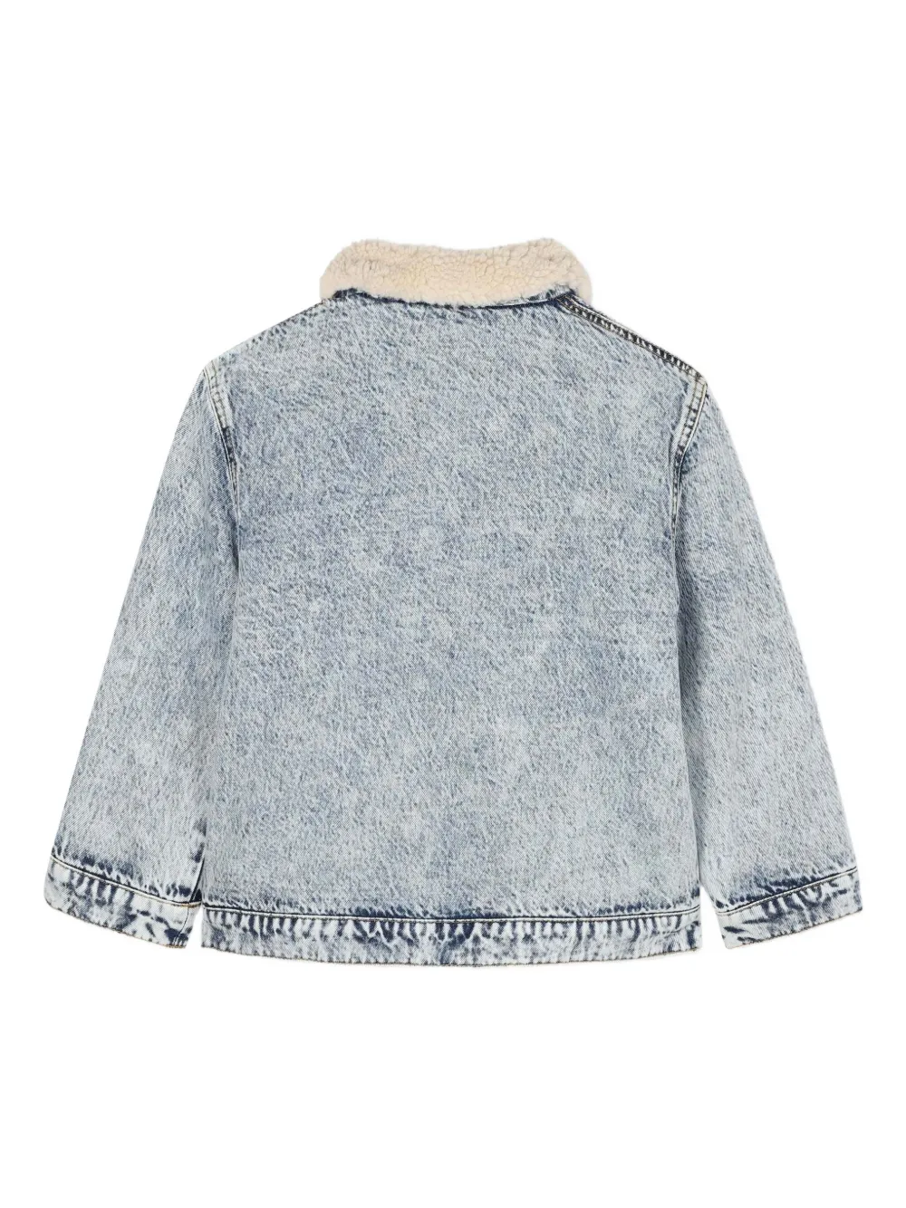 картинка Джинсовая куртка с воротником из шерпы Kenzo Kids от магазина Одежда+