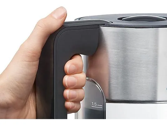 картинка Чайник Bosch TWK8611P, белый / серебристый от магазина Одежда+