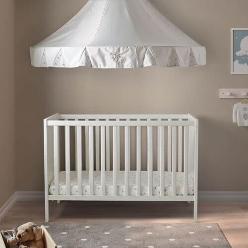 картинка Кроватка детская Ikea, 60x120 см, Sundvik, белый от магазина Одежда+