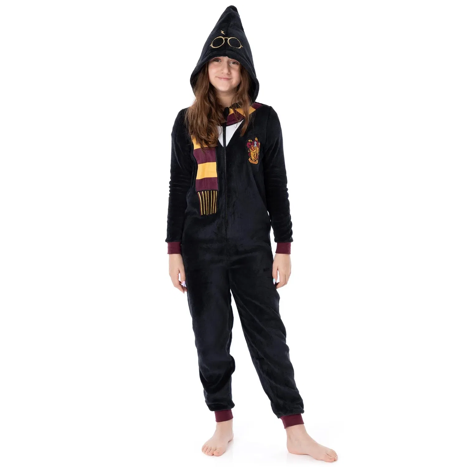 картинка Пижама-комбинезон с капюшоном Gryffindor Harry Potter, черный от магазина Одежда+